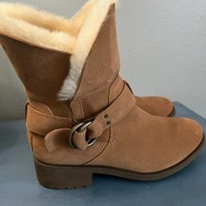 Ugg Mid Calf Boot, Buckle, Chestnut, 8